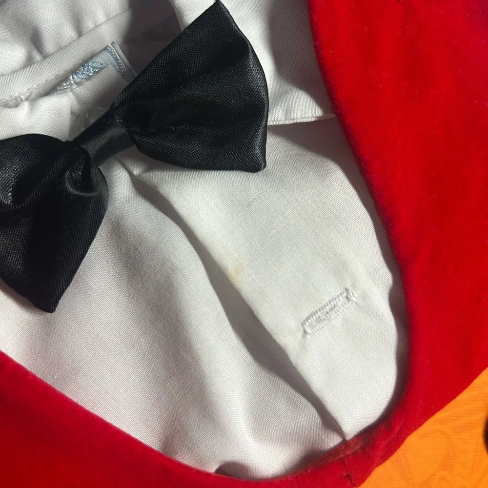 Red Penguin Kids Vest with Bow Tie vintage 80’s Lot# 1003